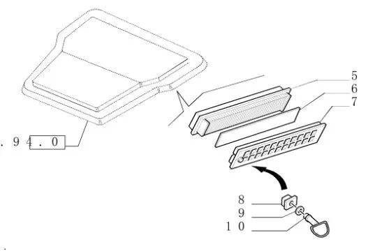 87385322 - Фильтр возд. рецирк. конд. TM/MXM